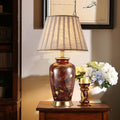 Table Lamp Bedroom Study Bedside Hotel Desk Reading Lamp Simple Villa Painted Creative Lamp - Morderncharm store
