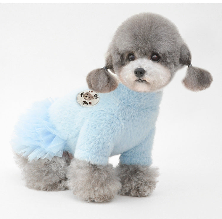 Autumn And Winter New Pet Dog Cat Skirt  Kitten Clothes null