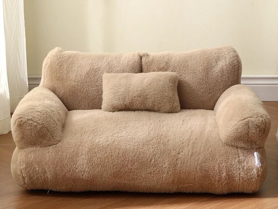 Luxury Cat Bed Sofa Winter Warm Cat Nest Pet Bed For Small Medium Dogs Cats Comfortable Plush Puppy Bed Pet Supplies null