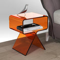 Minimalist Transparent Acrylic Side Table Sofa And Tea Table null