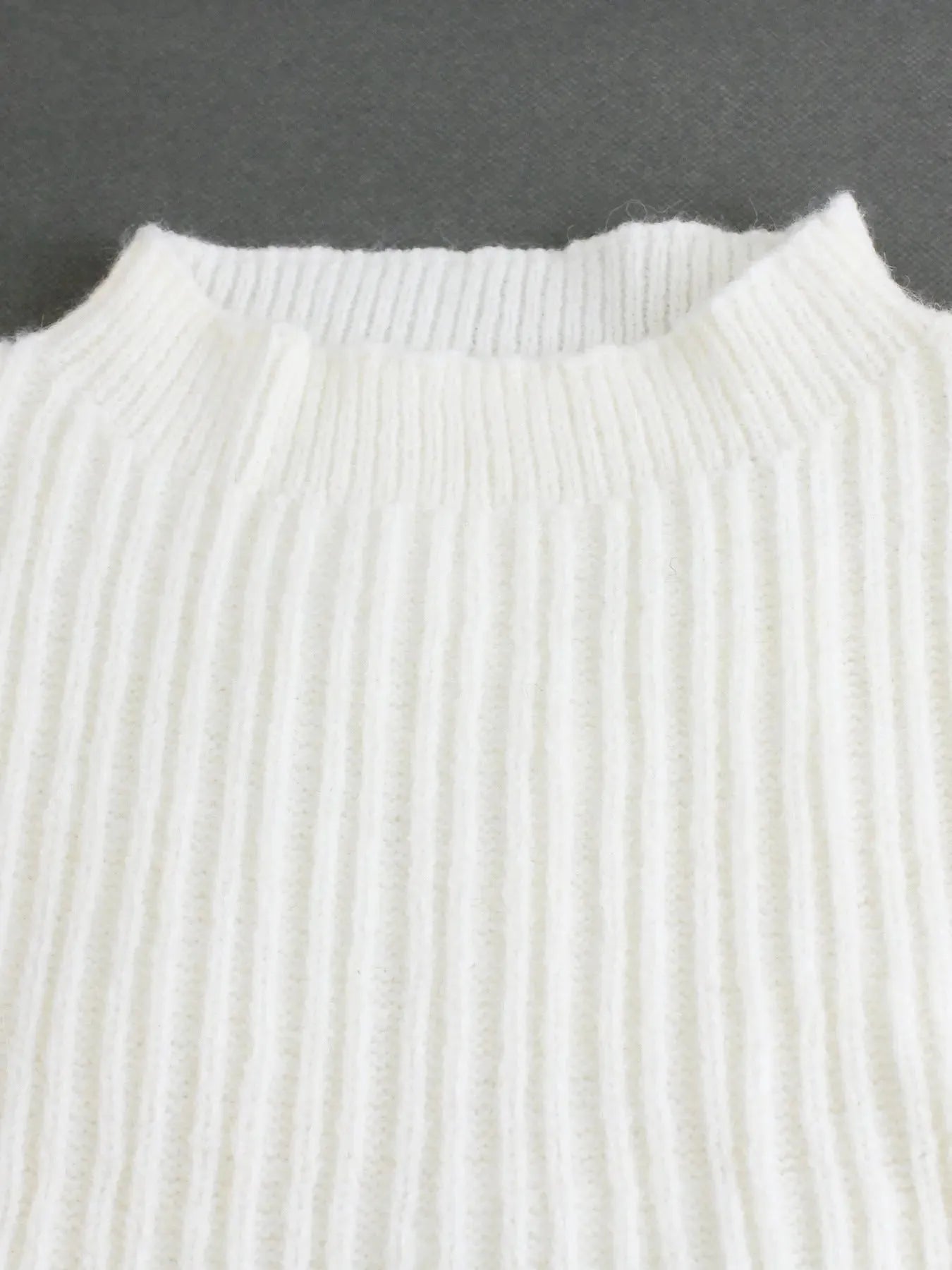 Knitted Sweater Round Neck Vest And Split Skirt Two-piece Set null