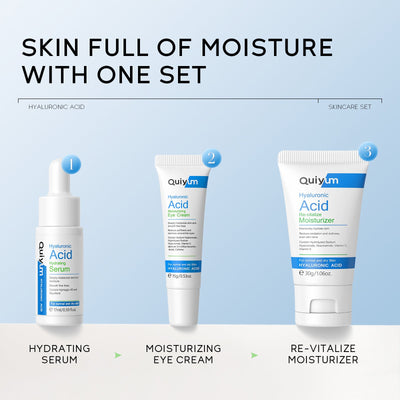 Hyaluronic Acid Three-piece Set Skin Care Product Set Moisturizing null