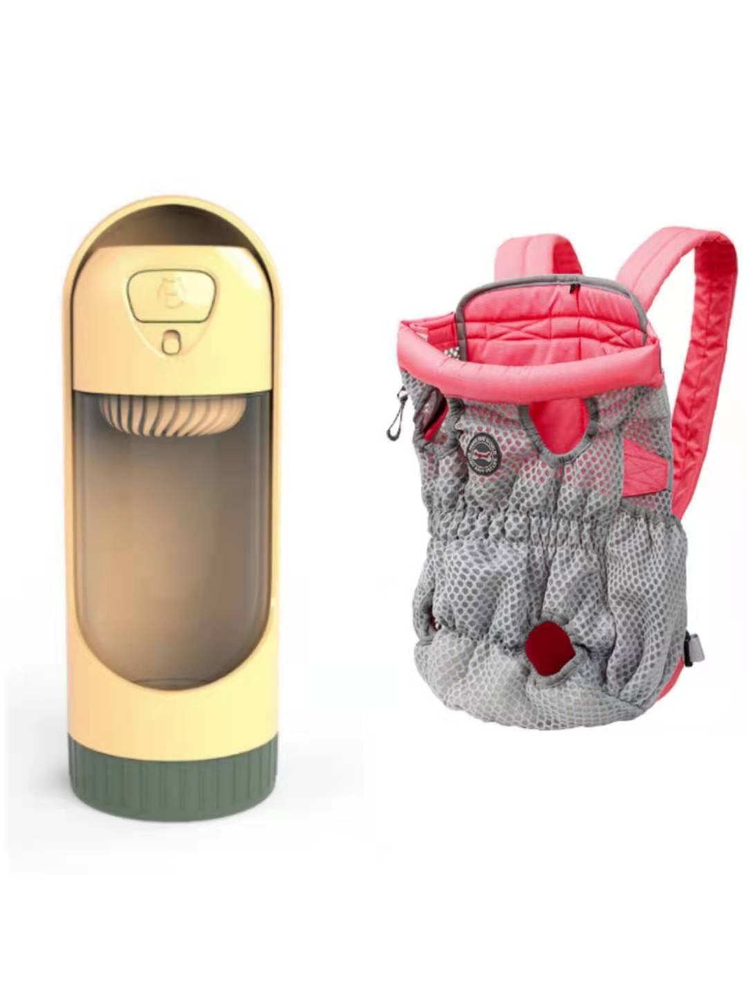 Pet Carrier Backpack Outdoor Travel Mesh Breathable Shoulder Bags null