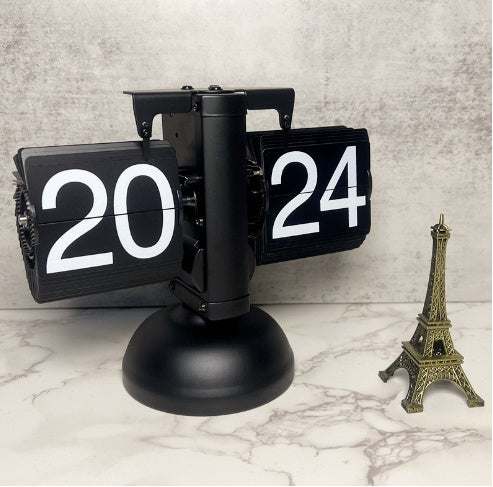 Flip Digital Clock Small Scale Table Clock Retro Flip Clock null