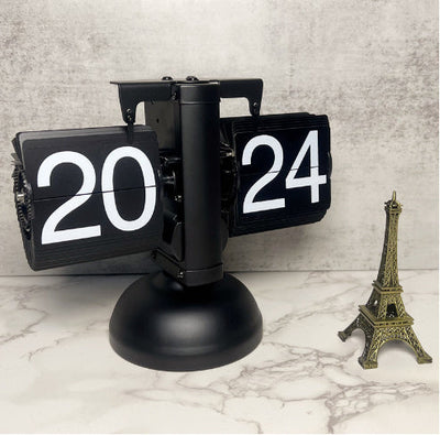 Flip Digital Clock Small Scale Table Clock Retro Flip Clock null
