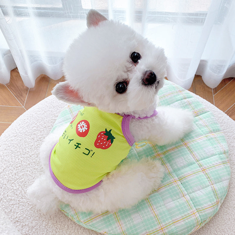 Pet Dog Cat Summer Stretch Thread Camisole null