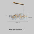 Modern Minimalist Restaurant Table Bar Glass Chandelier null