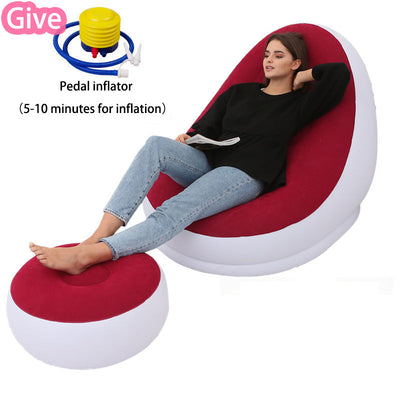 Lazy Bean Bag with Inflatable Folding Sofa null