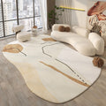 Household Irregular Shaped Simple Sofa Coffee Table Floor Mats null