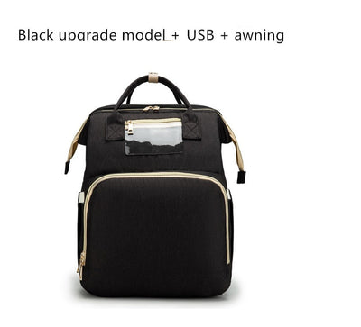 USB Charging Version Mommy Bed Backpack Folding Large Capacity Multi-function null