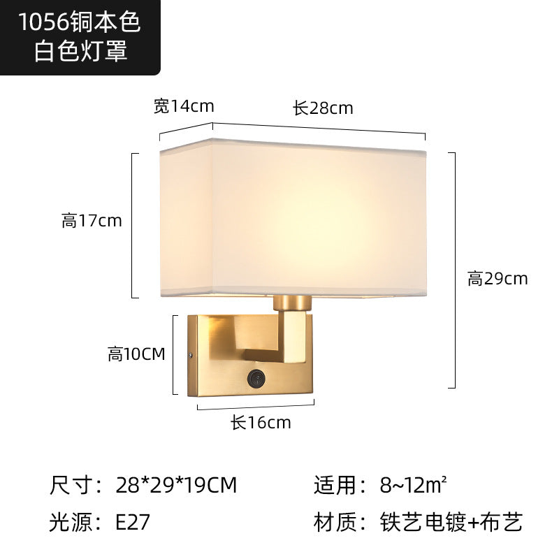 Wall Lamp With Bedroom Bedside Wall Lamp Simple Home Design - Morderncharm store