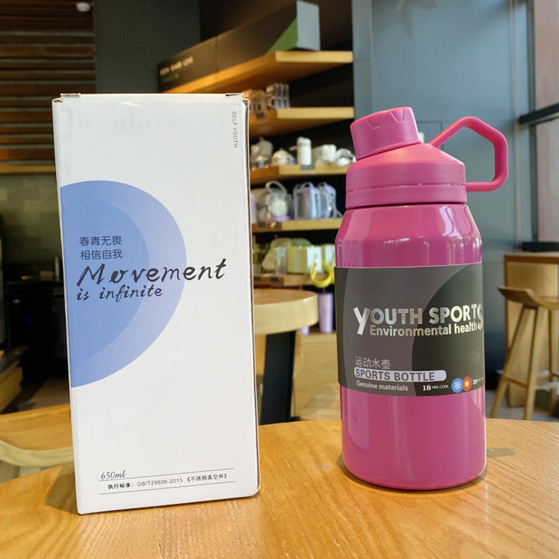 304 Stainless Steel Portable Large Capacity 1000ml Thermal Water Cup null