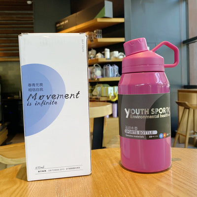 304 Stainless Steel Portable Large Capacity 1000ml Thermal Water Cup null