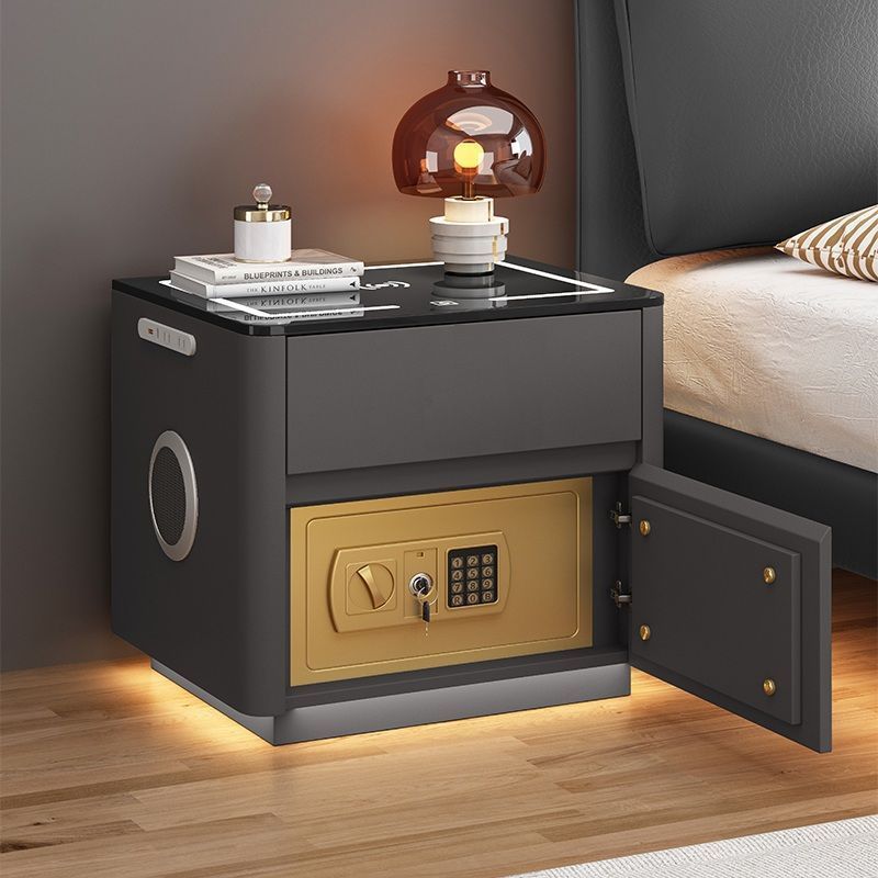 Home Bedroom Multi-functional Smart Safe Bedside Table Wireless Integrated Charging Safe null
