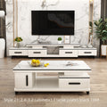 Family Light Luxury Rock Table In The Living Room null
