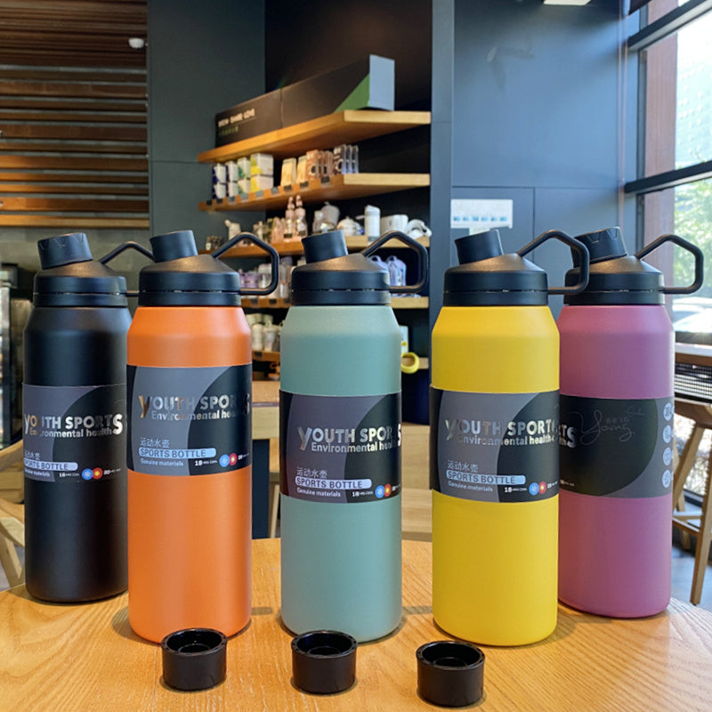 304 Stainless Steel Portable Large Capacity 1000ml Thermal Water Cup null