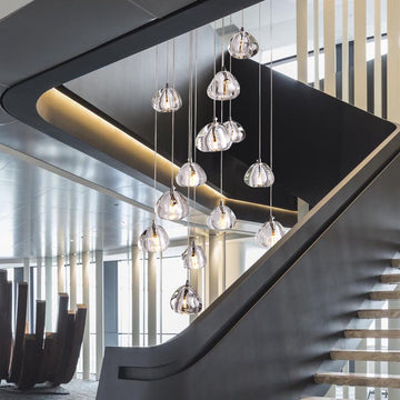 Waterfall Melt Glass Multi-Light Pendant