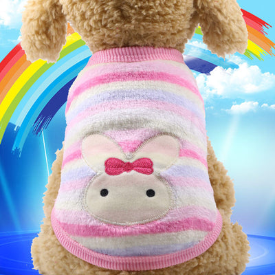 Flannel warm pet clothes null
