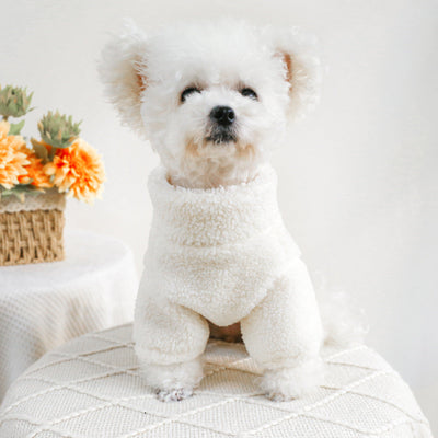 Pet Ring Dog Cat Clothes Autumn And Winter New Warm Zipper Coat null