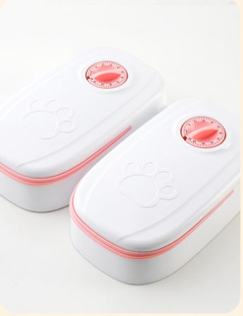 Automatic Pet Feeder Smart Food Dispenser For Cats Dogs Timer Stainless Steel Bowl Auto Dog Cat Pet Feeding Pets Supplies null