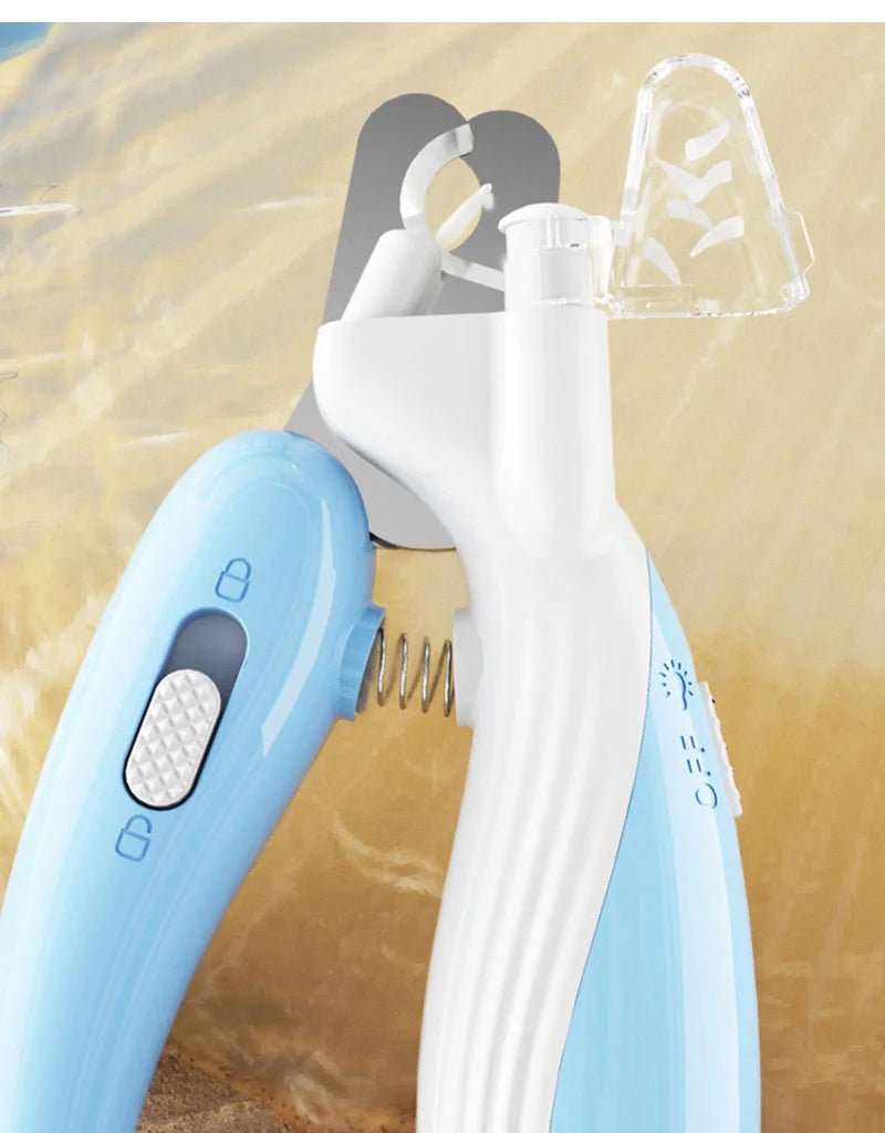 Pet Nail Clippers Dog Nail Clippers Cat Nail Clippers LED Electric Nail Grinder Pet Supplies LED Light Pet Nail Clippers null