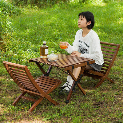 Portable Outdoor Folding Table And Chairs Set null