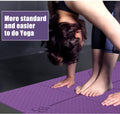 Non Slip TPE Yoga Mat Position Line Beginner null