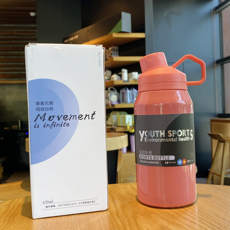 304 Stainless Steel Portable Large Capacity 1000ml Thermal Water Cup null