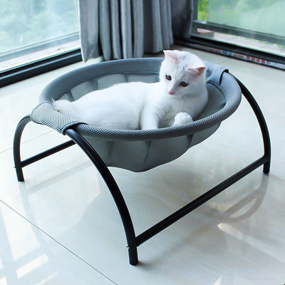 Cat Hammock Bed Free-Standing Cat Sleeping Cat Bed Cat Supplies Pet Supplies Whole Wash Stable Structure Detachable Excellent Breathability Easy Assembly Indoors Outdoors null