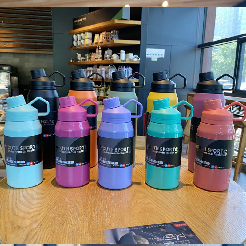 304 Stainless Steel Portable Large Capacity 1000ml Thermal Water Cup null