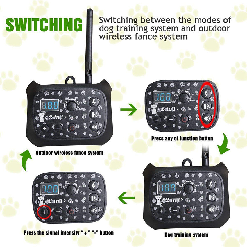 Automatic Remote Control Dog Trainer Pet Wireless Fence null