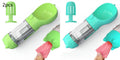 Pet Water Bottle Feeder Bowl Garbage Bag Storage Portable Pet Outdoor Travel 3 In 1 Dog Water Bottle null