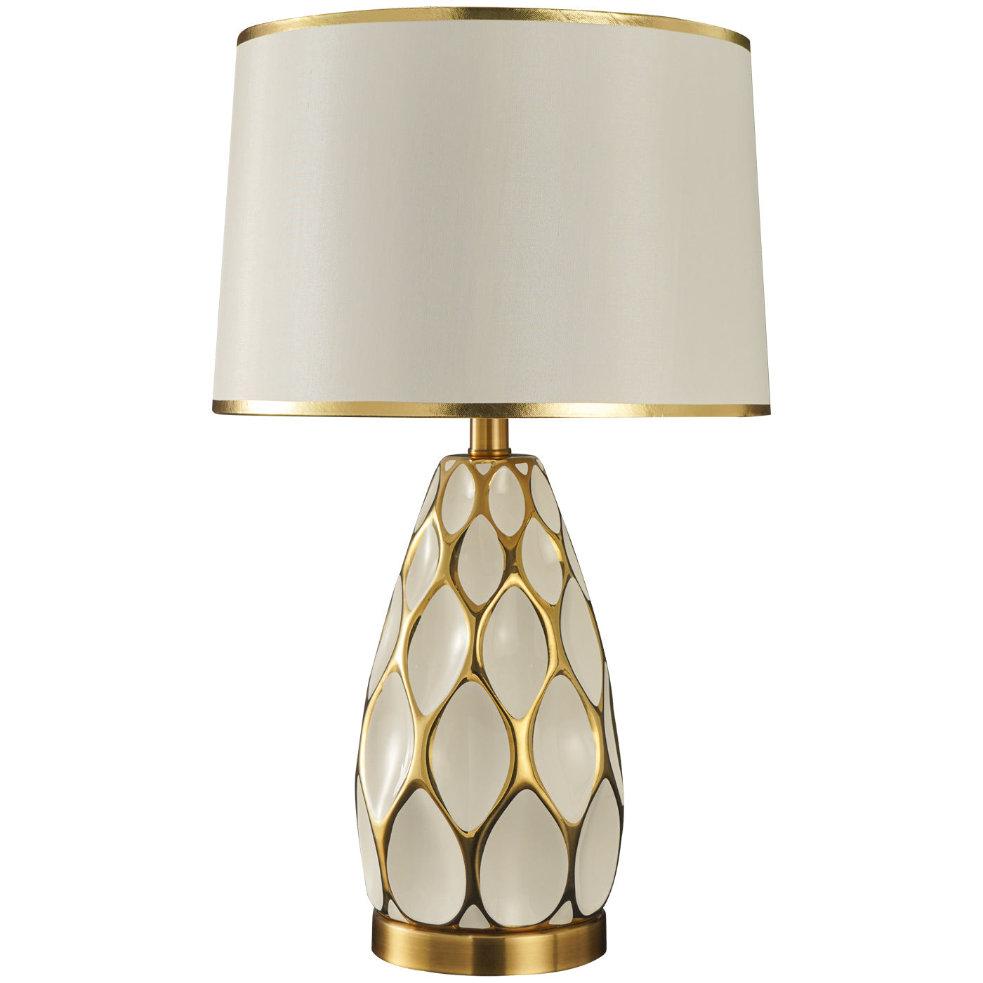 Modern Light-Luxury Creative Honeycomb Ceramic Table Lamp - Morderncharm store