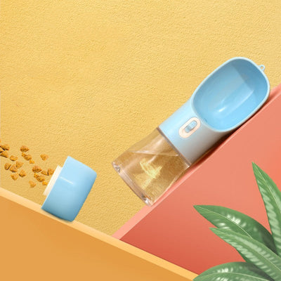 Pet Dog Water Bottle Feeder Bowl Portable Water Food Bottle Pets Outdoor Travel Drinking Dog Bowls Water Bowl For Dogs null