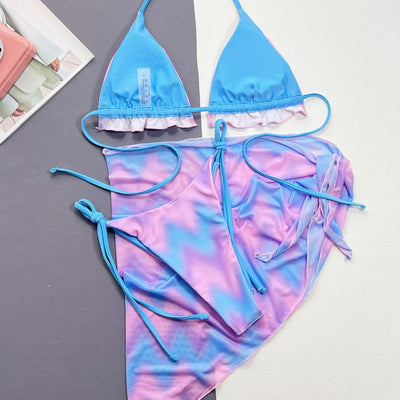 Women's Split Tie-dye Swimsuit Bikini null