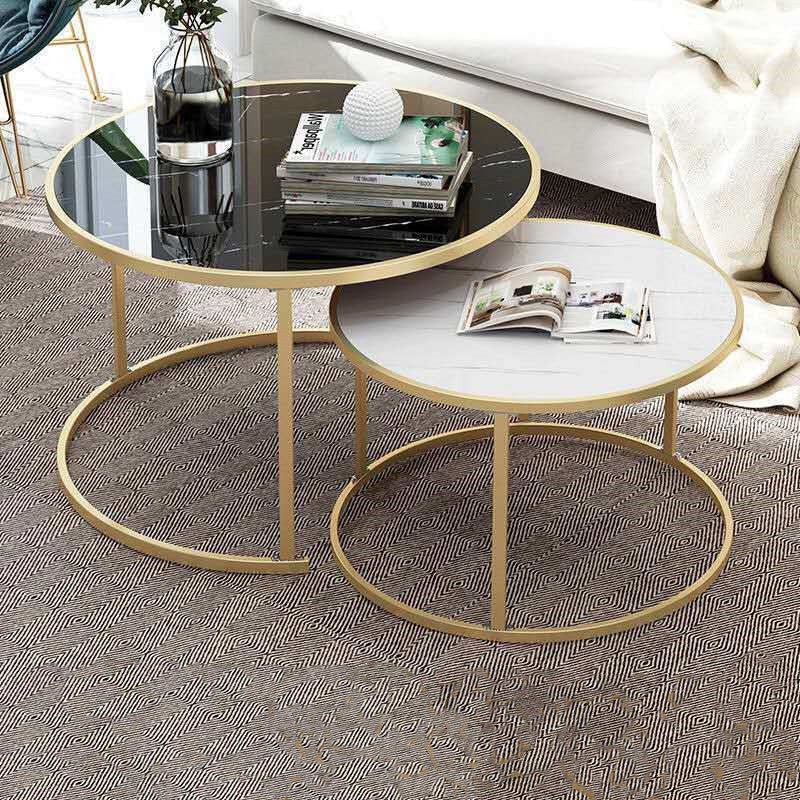 Hall Sofa Small Round Combination Coffee Table null