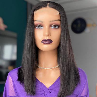 Double Drawn Bone Straight Human Hair Wigs null