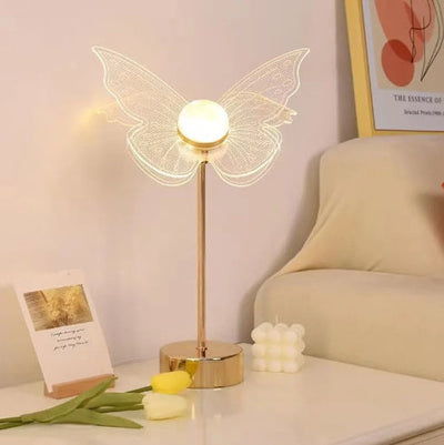Flowers Decorated Table Lamp Bedroom Ins Warm null