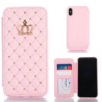 Crown Card Leather Case for Samsung Phone Case null