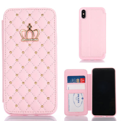 Crown Card Leather Case for Samsung Phone Case null