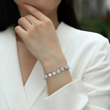 Classic Round Cut Tennis Bracelet