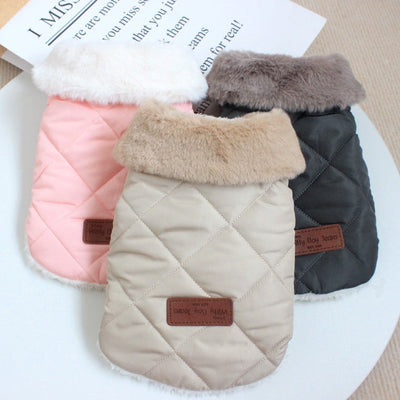 Dog Clothes Autumn And Winter Clothing Thickened Warm Cotton Coat null