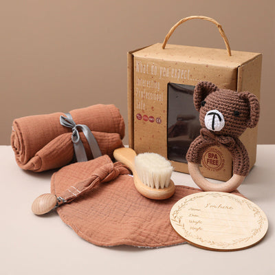 Bopoobo 1Set Bath Toys Set Kid Swaddle Wrap Baby Milestones null