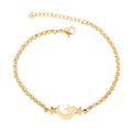 Stainless steel Xingyue bracelet with intricate design, featuring polished links and a sleek, modern appearance.