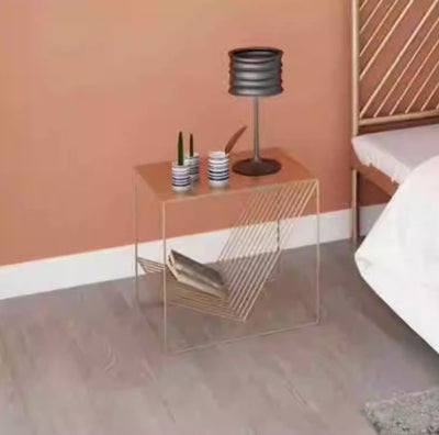 Minimalist Iron Art Sofa Side Table Corner Bedside Table null