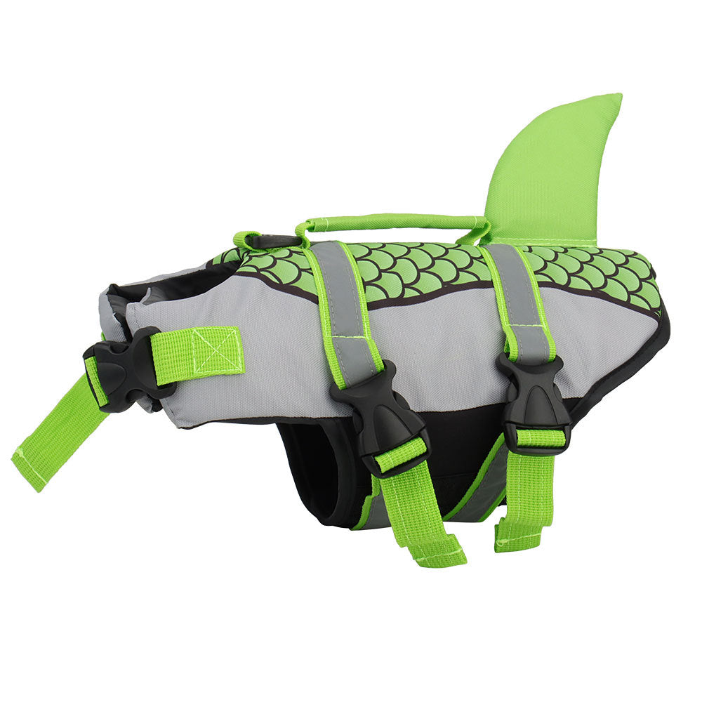 Swim Pet Dog Life Jacket Vest Clothes Life Vest Collar Harness Pets Swimming Summer Swimwear Scales Shark Pet Products null