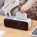 Multifunctional Smart Alarm Clock Tissue Box Living Room Coffee Table null