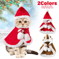 Cat Christmas Outfits, Dog Cat Santa Claus Outfit, Soft And Thick Xmas Cape With Hat, Christmas Cat Dog Costume Pet Cape, Cat Christmas Costumes For Cats, Medium Cat Cape For Cats null