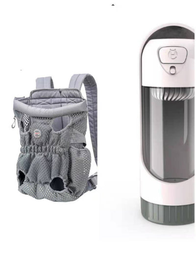 Pet Carrier Backpack Outdoor Travel Mesh Breathable Shoulder Bags null