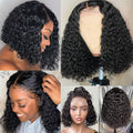 Sunper Queen Short Bob Wig Jerry Curly Human Hair Wigs For W null
